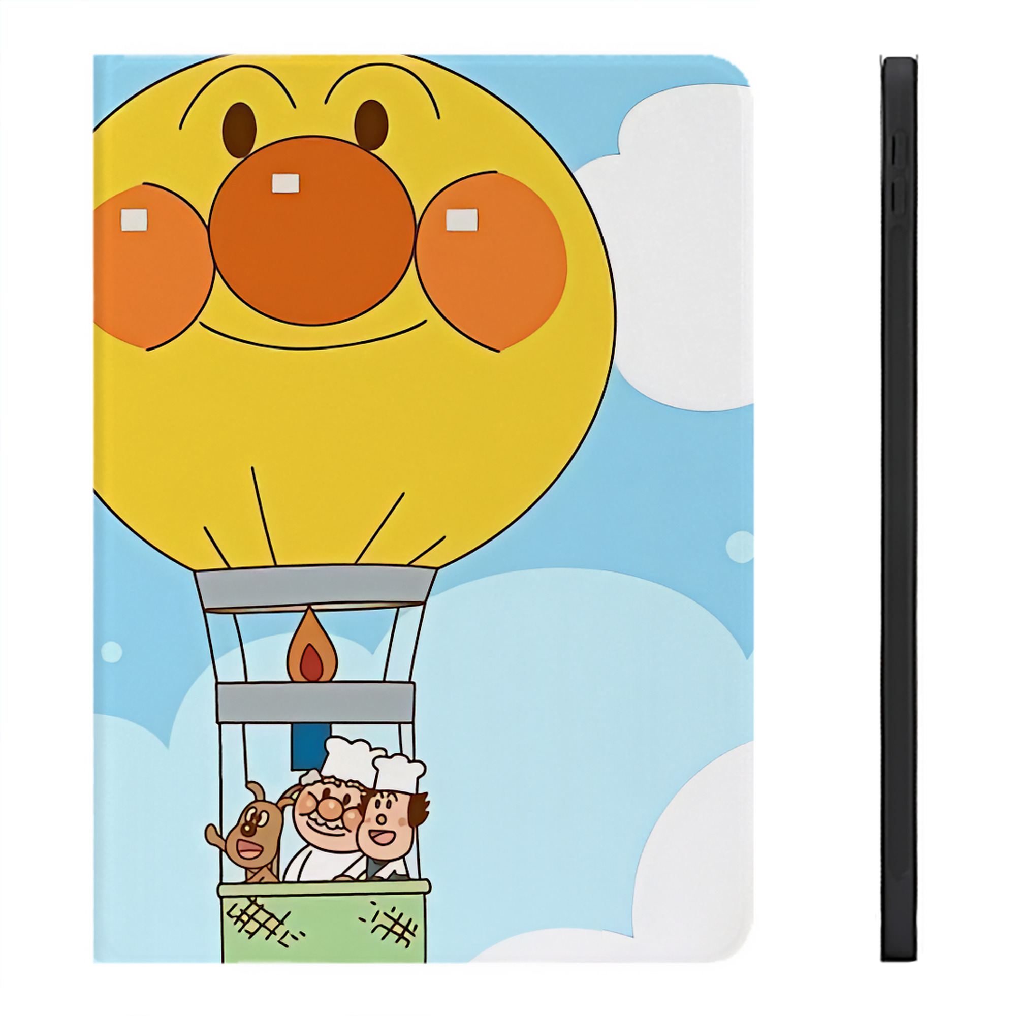 （画像用） アンパンマン Anpanman IPadケース ペンホルダー付き ブックスタイルデザイン